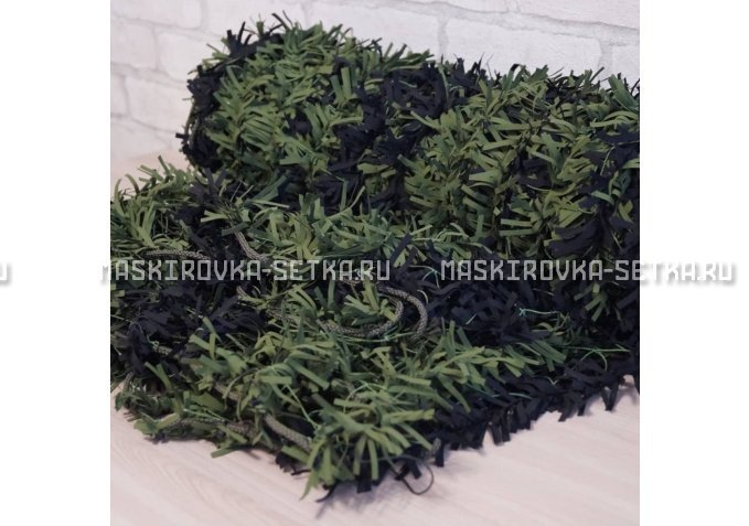 Маскировочная сеть Зеленя 2х3 м (зелено-черная) – купить по цене 3200 руб. в интернет-магазине в городе Ульяновск картинка 4